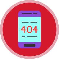 404 Error  Vector Icon Design