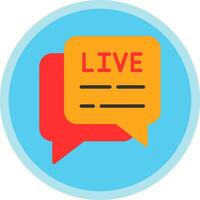 Live Chat  Vector Icon Design