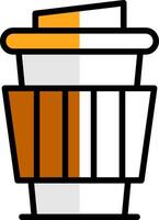 Paper Cup Vector Icon Design