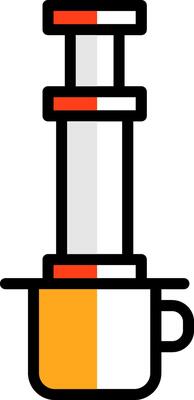 Aeropress Vector Icon Design
