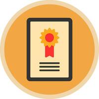 Certificate  Vector Icon Design