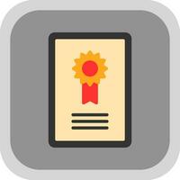 Certificate  Vector Icon Design