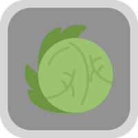 White Cabbage Vector Icon Design