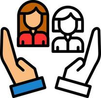 Social Worker Vector Icon Design