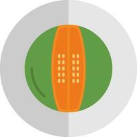 Melon Cantaloupe Vector Icon Design