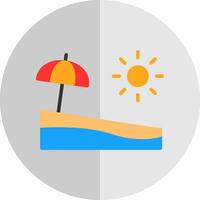 Beach  Vector Icon Design