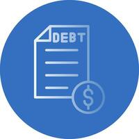 Debt Vector Icon Design