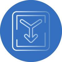 Merge Vector Icon Design