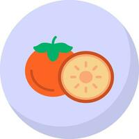 Persimmon Vector Icon Design