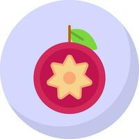 estrella manzana vector icono diseño