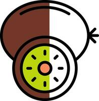 diseño de icono de vector de kiwi