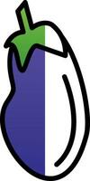 Aubergine Vector Icon Design