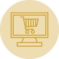 Online shopping  Vector Icon Design