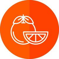 Tangerine Vector Icon Design