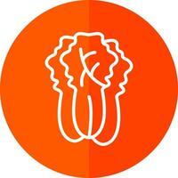 Napa Cabbage Vector Icon Design