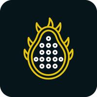 Dragon Fruit Vector Icon Design