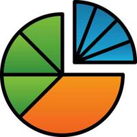 Round Chart Vector Icon Design