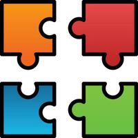 Puzzle Vector Icon Design