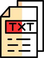 TXT vector icono diseño