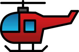 Helicopter Vector Icon Design