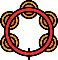 Tambourine Vector Icon Design