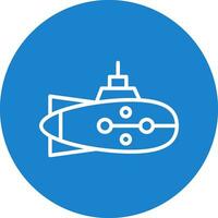 Submarine Vector Icon Design