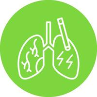 diseño de icono de vector de pulmones