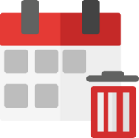 clean simple calendar icon flat style design png