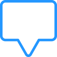 outline talk bubble icon png