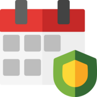 clean simple calendar icon flat style design png