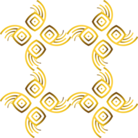 golden Blumen- Ornament png