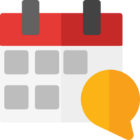 clean simple calendar icon flat style design png