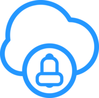 outline cloud data icon png