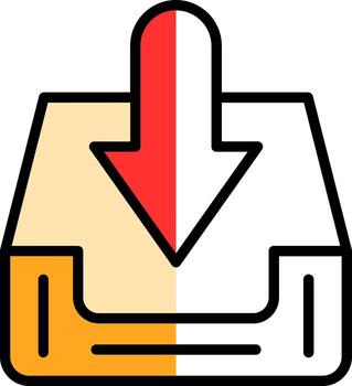 Inbox  Vector Icon Design