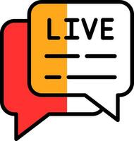 Live Chat  Vector Icon Design