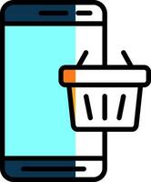 Online Shopping  Vector Icon Design