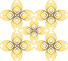 Gold abstrakt Blumen- Ornament png