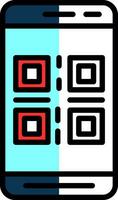 qr código vector icono diseño