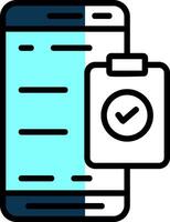 Mobile Check List  Vector Icon Design