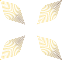 golden Blumen- Ornament png