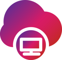 gradient style cloud icon png