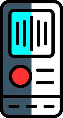 Voice Recorder  Vector Icon Design