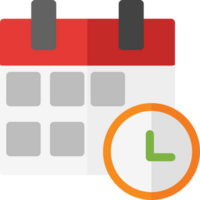 limpiar sencillo calendario icono plano estilo diseño png