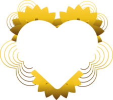 gold love ornament png