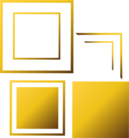 Gold geometrisch Dekoration png