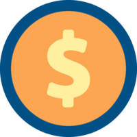 flat style money icon png