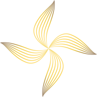 dourado floral enfeite png