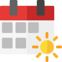 limpiar sencillo calendario icono plano estilo diseño png