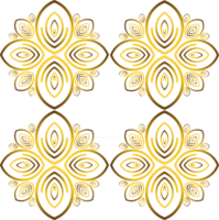 golden Blumen- Ornament png