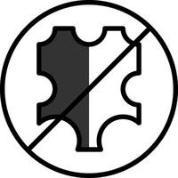 No leather  Vector Icon Design